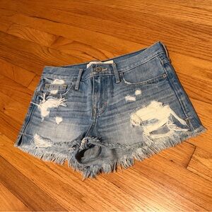 Abercrombie Distressed Denim Shorts
